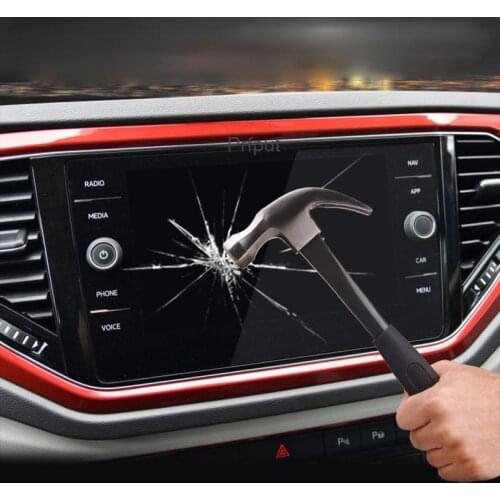 Tempered Glass Screen Protector For Volkswagen VW T-ROC T ROC 2017 2018 2019 2020 TROC Car Navigation LCD Display Film