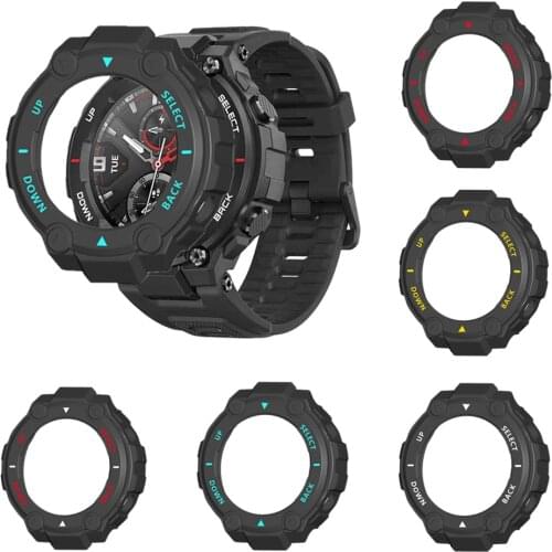 Protective Cover Case For Xiaomi Amazfit T-Rex Smart Watch Protector Shell Edge PC Protection Sleeve For Huami Amazfit T Rex