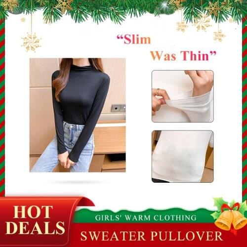 Womens Bottoming Shirt Long-sleeved 2020 New Early Autumn Foreign Style Modal Top Slim Slimming Half High Collar