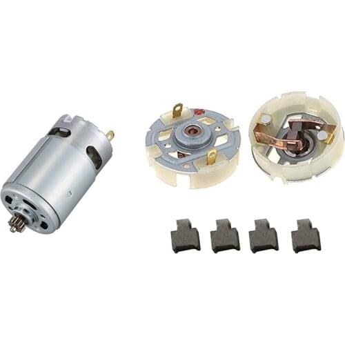 1 Pcs 12V 13 Teeth RS-550VC-8518 GEAR Motor & 1 Set RS550 Motor Carbon Brush Holder Brush