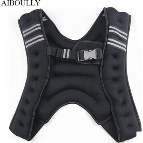 GSZHXCK weighted vest with the weighting 5KG/10KG weights vest invisible steel sand running fitness workout equipment 1pc