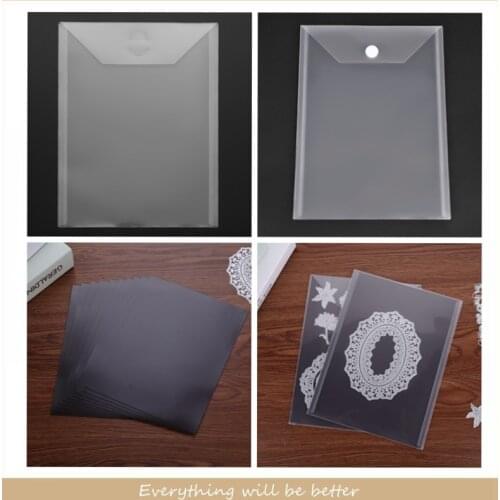 10Pcs 0.5Mm Thickness Magic Transparent Portable Storage Bag Match Ribber Soft Magnet Sheet Used To Store Die Stamp Cards Cover