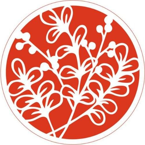 Plastic Stencil Plant Flower Painting Template Reusable Round Bullet Journal Accessories For Scrapbooking Office School Supplies