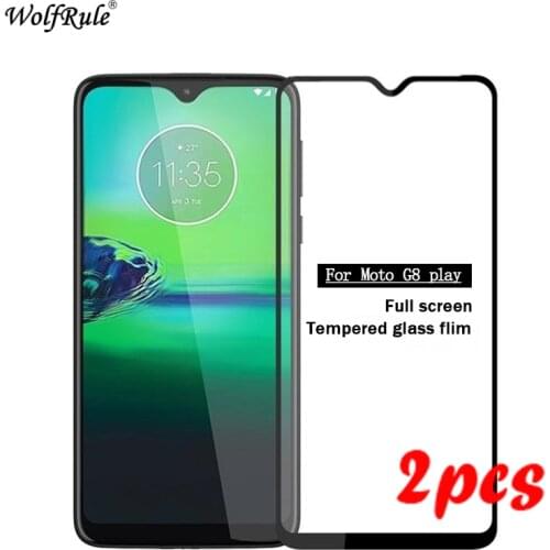 2PCS Tempered Glass For Motorola Moto G8 Play Glass Full Glue Glass for Moto G8 Play Screen Protector For Motorola G8 Play Glass