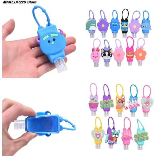 30ml Cute Silicone Mini Hand Sanitizer Hand Gel Holder Portable Safe Gel Holder Travel Shampoo Soap Dispenser Bottle