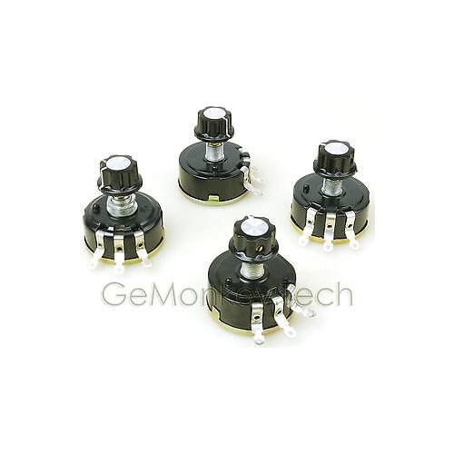 4PCS WX111(030) 4K7 100 Ohm 470 Ohm Resistance Electrical Wirewound Potentiometer Pot Knobs