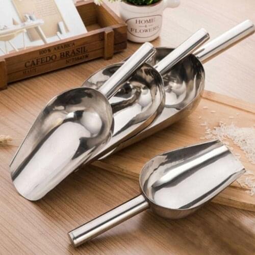 8-13Inch Stainless Steel Ice Scraper Food Buffet Candy Bar Scoops Shovel Kitchen Gadgets And Accessories Tablespoon Sugar Scoop