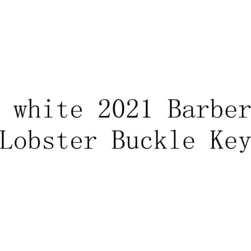 White 2021 Barber Lobster Buckle Key