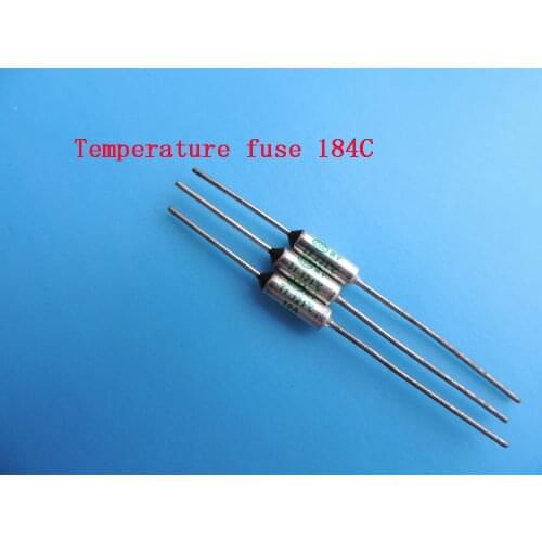 Free ship 100pcs Temperature fuse 184C 10A 250V RY184 Temperature Thermal Fuse 184degree