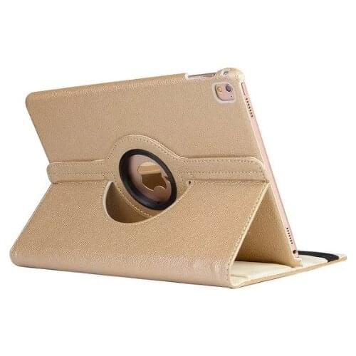 Golden 360 Degree Rotating Stand PU Leather Case For Apple iPad Mini 2 3 4 Stand Flip Cover For iPad Pro 9.7 2 3 4 Air Air 2