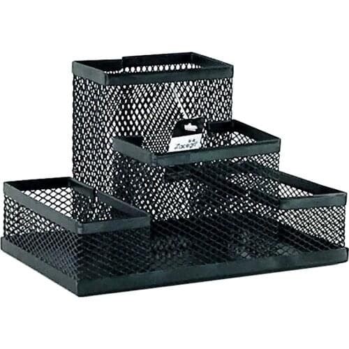 Anti-Adhesion Wire Four-In-One Combination Pen Holder Creative Does Not Rust X8004S Full Hollow Design