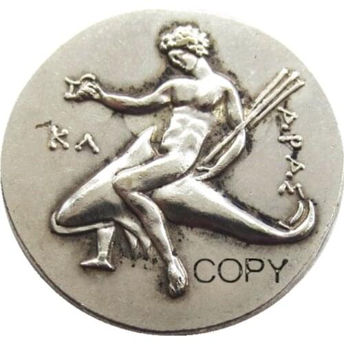 G(25) Ancient Greek Silver Didrachm Coin from Taras - 315 BC Silver Plated Copy Coin