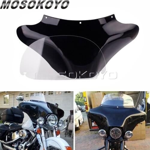 Cruiser Classic ABS Plastic Outer Batwing Fairing Cowl Mask w/ Windscreen for Harley Cafe Racer Honda VTX Shadow Kawasaki Vulcan
