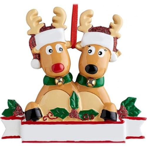 Collectible Novelty Reindeer Christmas Tree Ornament Eco-friendly Christmas Wood Decoration Stylish for Window