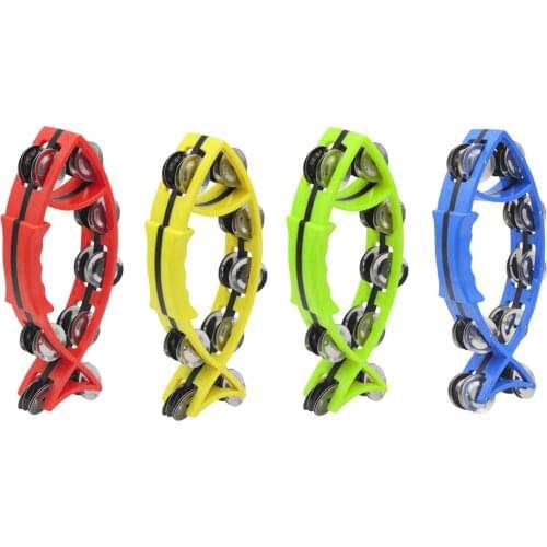 Fish Shaped Tambourine Handbell for Kids Early Musical Educational