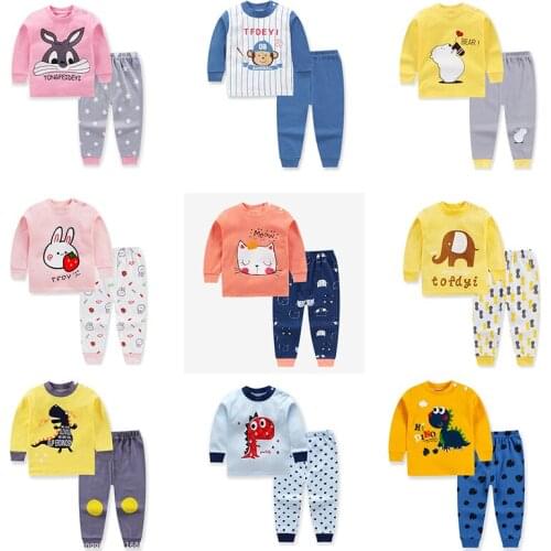 Baby Clothing Sets Autumn Baby Girs Clothes Infant Cotton Girls Clothes Tops +Pants 2pcs Underwear Outfits Kids Clothes