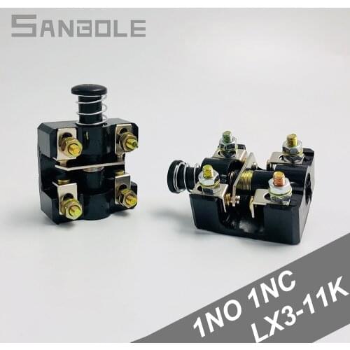 Limit Switch LX3-11K 6A 500V Mechanical Spring Motor Control Micro switches 1NO 1NC 6A 500V 4 terminals screws (5PCS)