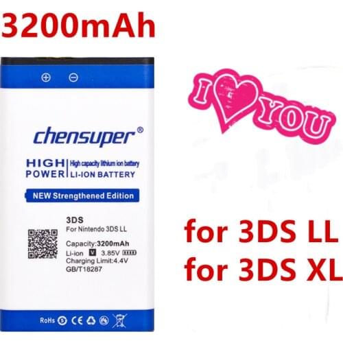 Top Brand 100% New 3200mAh GENCA-029 Battery for Nintendo 3DS LL for Nintendo 3DS XL- in stock