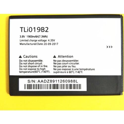 New TLI019B2 TLi019B1 1900mAh Battery for ALCATEL one touch POP C7 OT-7041 7041D dual OT991 6010 992D 916D CAB1900003C2 phone