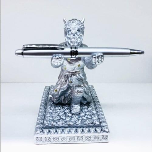 Organizer Pen Holder Accessory Executive Knight Stander For Man Office Desk
