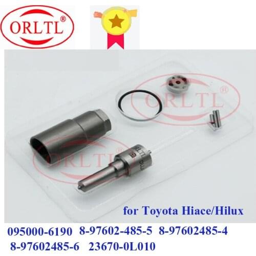 ORLTL Nozzle DLLA145P864 valve 07# +Nut +Pin+O-Ring for 23670-0L010 095000-6190 0950006190 8976024855 8976024854 8976024856