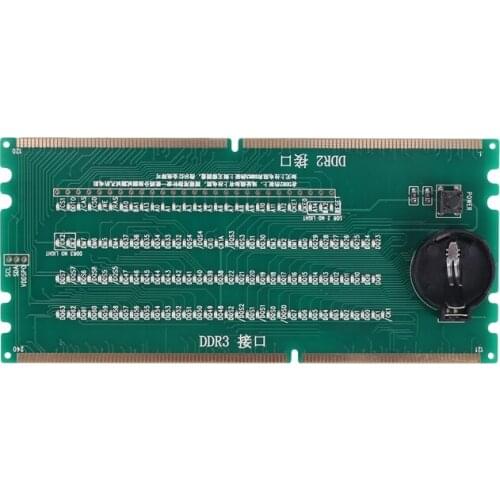 DDR2 and DDR3 2 in 1 Illuminated Tester with Light for Desktop Motherboard Integrated Circuits