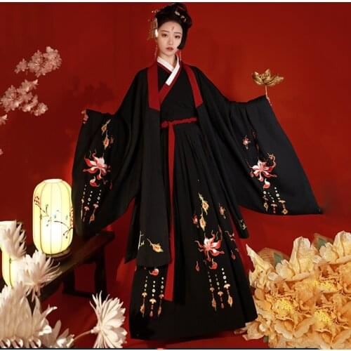 Traditional Chinese Hanfu Princess Dress Ancient Chinese Costume Folk Dance Performing Clothes Women Festival Outfit DNV12757