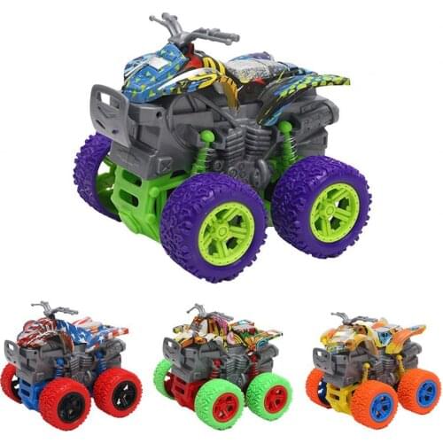 Stunt Car Stylish Functional Metal Toy Car Four-Wheel Drive Tabletop Ornaments for Boy Birthday Gift