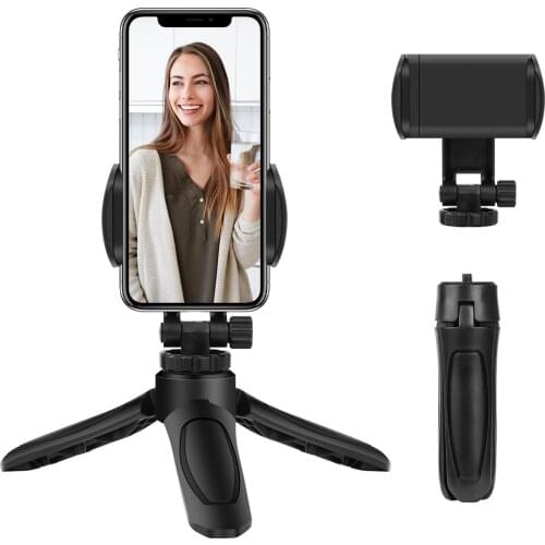 Universal Mini Tripod Stand 1/4'' For DJI OSMO Mobile 2 Feiyu Vimbal 2 Smartphone Action Camera Holder with Phone Clip Monopod
