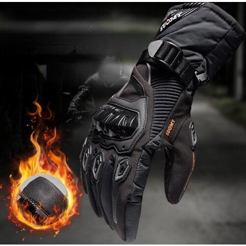 Waterproof motorcycle gloves to keep warm winter seasons ride motorcycle from cross-country thickening male long gloves