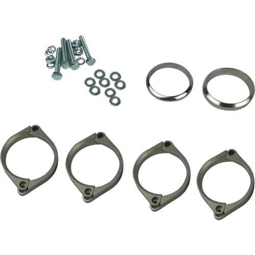 Exhaust Flange Repair - Rusted Corroded Broken 4 Kit Brackets for E46