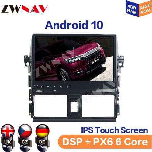 ZWNAV 4+64Gb DSP android car multimedia DVD player for Toyota Vios Yaris 2013 2014 2015autoradio CAR GPS navigation stereo radio