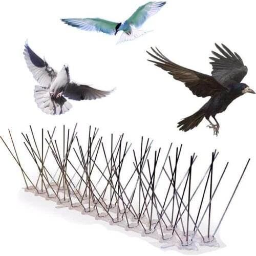 Hot 1-15PCS Pest Control Plastic Bird and Pigeon Spikes Anti Bird Anti Pigeon Spike for Get Rid of Pigeons and Scare Birds