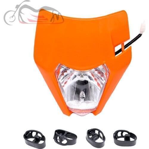 2014-2020 Headlight Headlamp For EXC EXCF/SIX DAYS XCW XCF-W 125 200 250 300 350 450 500 Motorcycle Front Head Light Mask