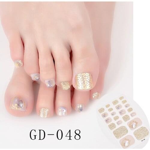 22 Tips/Sheet Manicure Decoration Full Beauty Nails Art Decoration Fashion Nail Stickers Nail Sticker Set Nail Accesoires