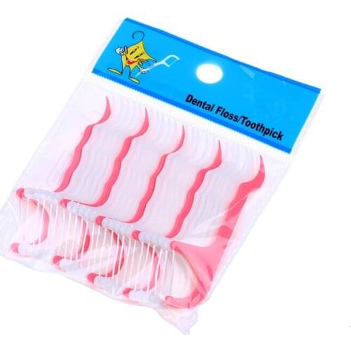 25Pcs/Set Dental Bleaching Interdental Brush Clean Teeth Stick Plastic Toothpicks Floss Pick Oral Hygiene Dental Floss