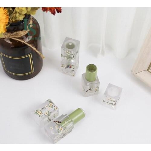 3.5ML Small Fresh Scrub Square Lipstick Tube Empty Lip Balm Container Lip Tubes DIY with Sample Pack Bottle Makeup Tool