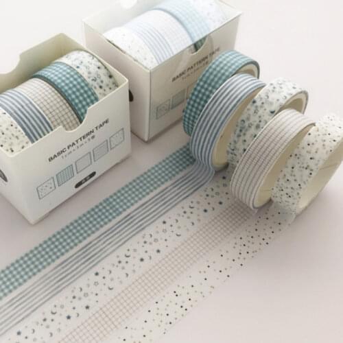 5 PCS/LOT Kawaii Washi Tape Set Cute Stationery decorative Scrapbook adhesive masking tape Journal supplies