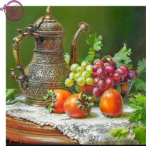 Full square drill 5D diamond painting DIY diamond embroidery still life of fruit Cross Stitch Rhinestone mosaic home decoration