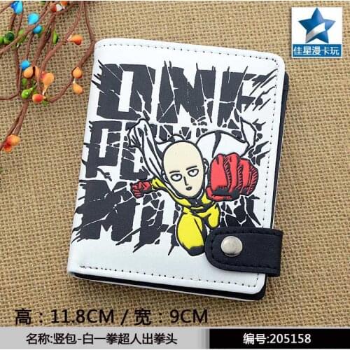 Anime One Punch Man Leather Men Wallet Short Pocket Card Holder Mens Purse New Design Gift Money Bag