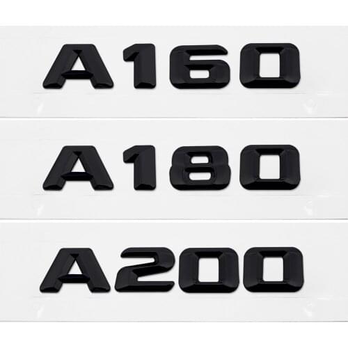 Car Stlying Rear Trunk Sticker for Mercedes Benz A45 A140 A160 A180 A200 A220 A250 A260 W203 W210 Tail Emblem Decal Decoration