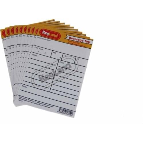 Beverage Tag x 10pcs one bag for brewing kegs