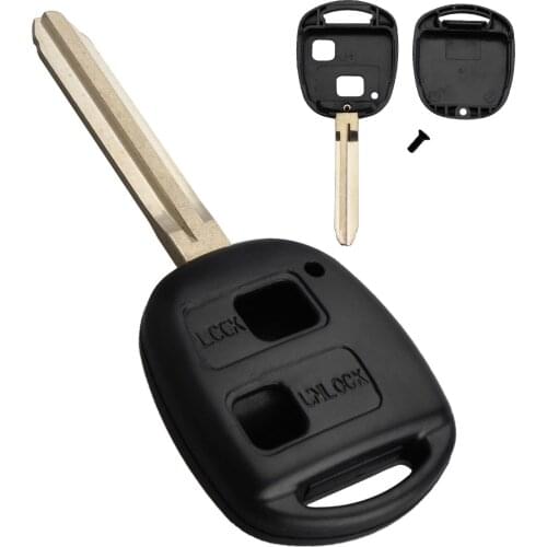 2 Buttons Car Remote Key Shell Fob Case Fit For Toyota Avalon Camry RAV4 Corolla Echo Yaris Uncut Blade Car Covers