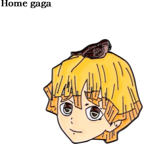 DB597 Anime Demon Slayer Cosplay Accessories Fashion Cartoon Brooch Badge Pin Collar Brooch Jewelry Gift