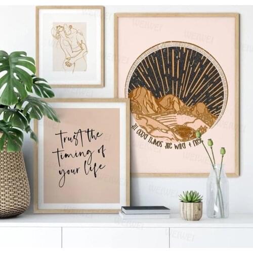 Canvas Hd Printed Painting Wall Art Modern Nordic Minimalism Modular Pictures Bohemian Framework Living Room Home Decoration