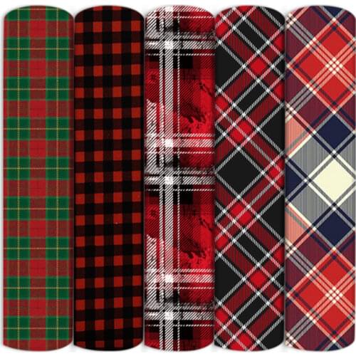 Plaid Red Balck Print Polyester Cotton Fabric For Patchwork Tissue Kids Home Textile Sewing Doll Dress Curtain,c17422