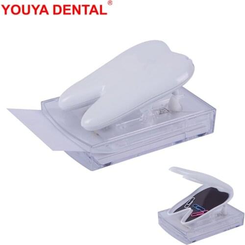 Creative Note Paper Storage Box Tooth Shape Memo Pad Bookmark Paper Clips Case Dental Office Stationery Supplies Dentistry Gifts