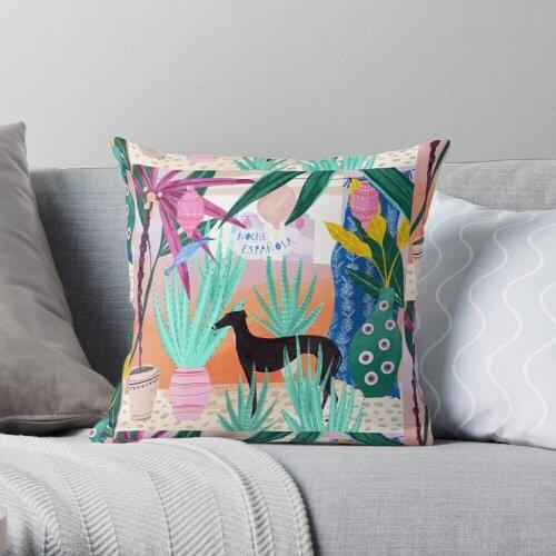 La Noche Espanola Throw Pillow Cushion Cover Polyester throw pillows case on sofa home living room car seat decor 45x45cm