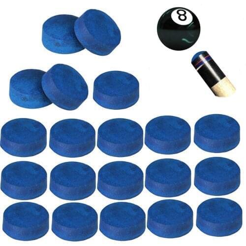 50pcs/lot 9-13mm Snooker Cue Tips Pool Cue Tips Billiard Cue Head Billiard Accessories Master Tip For Black Ball Club
