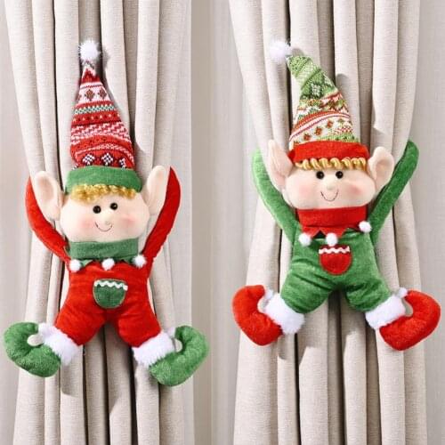 New Cartoon Doll Curtain Buckle Window Decoration Christmas Gift Home Decors Adornos navideños Новогоднее украшение